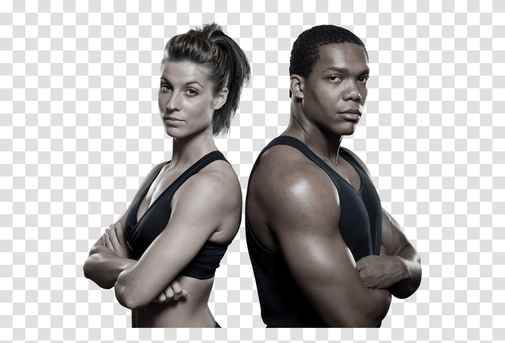 Fitness Couple Barechested, Person, Human, Working Out, Sport Transparent Png