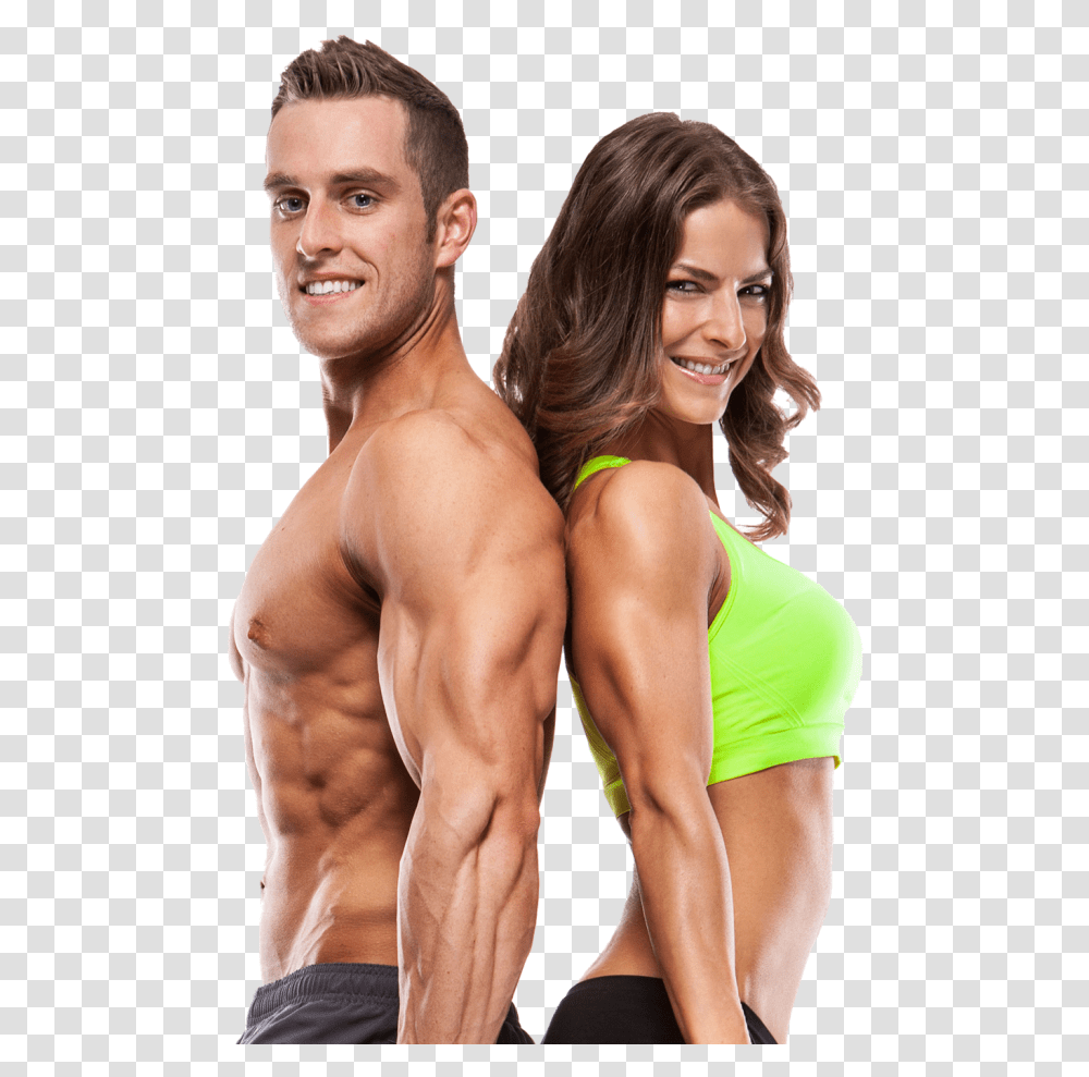 Fitness Couple Fitness Woman And Man, Person, Human, Working Out, Sport Transparent Png