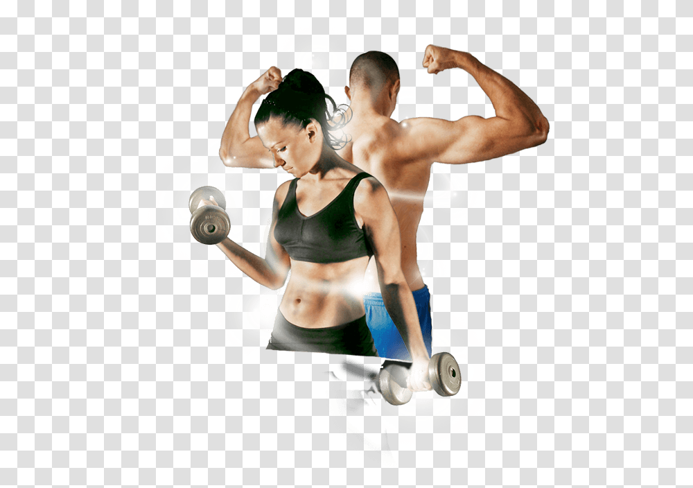 Fitness Couple Gym Workout Image, Person, Human, Working Out, Sport Transparent Png
