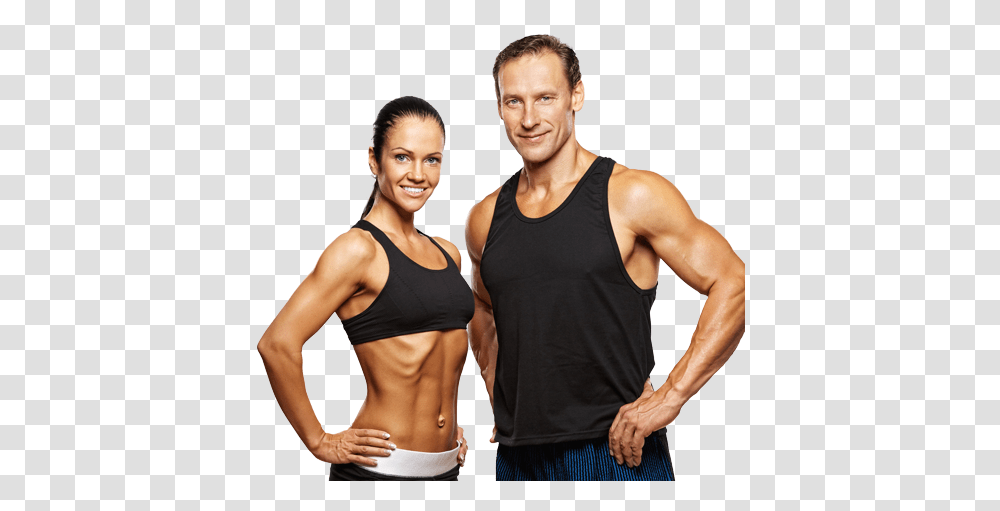 Fitness Fit Couple, Person, Human, Working Out, Sport Transparent Png