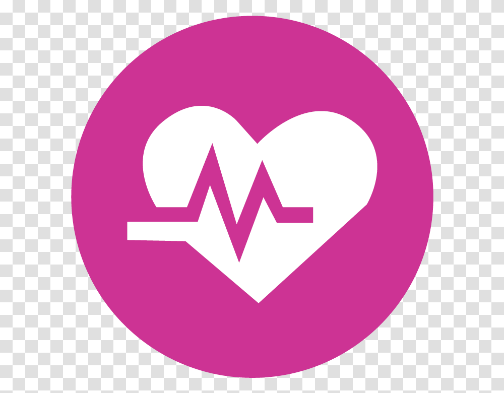 Fitness Icons Aerobic Fitness Emblem, Heart, Purple Transparent Png