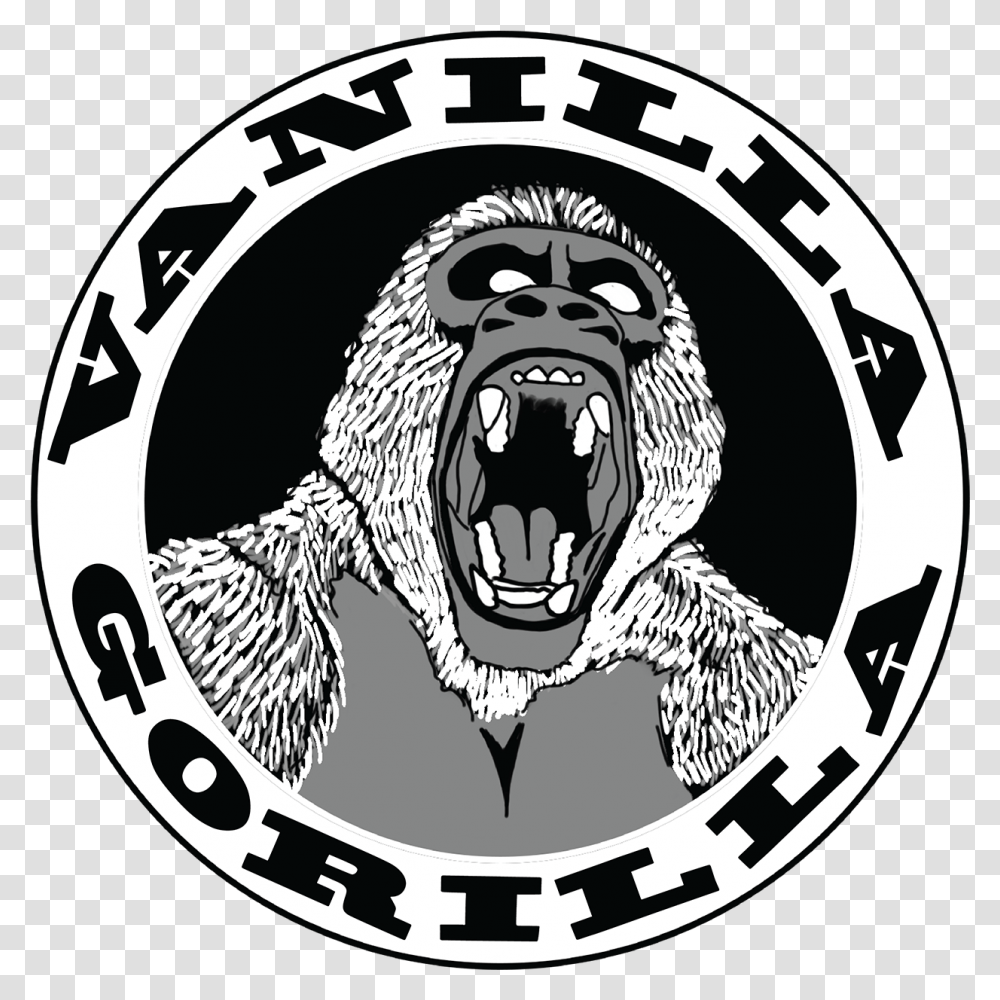 Fitness Logo Design For Vanilla Gorilla Made, Symbol, Animal, Mammal, Wildlife Transparent Png