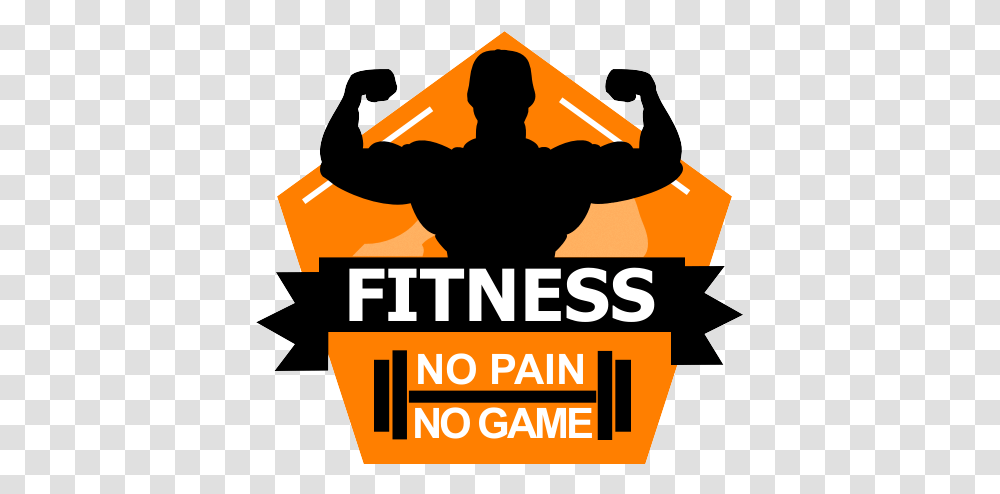 Fitness Logo Design Muscle, Person, Advertisement, Poster, Text Transparent Png