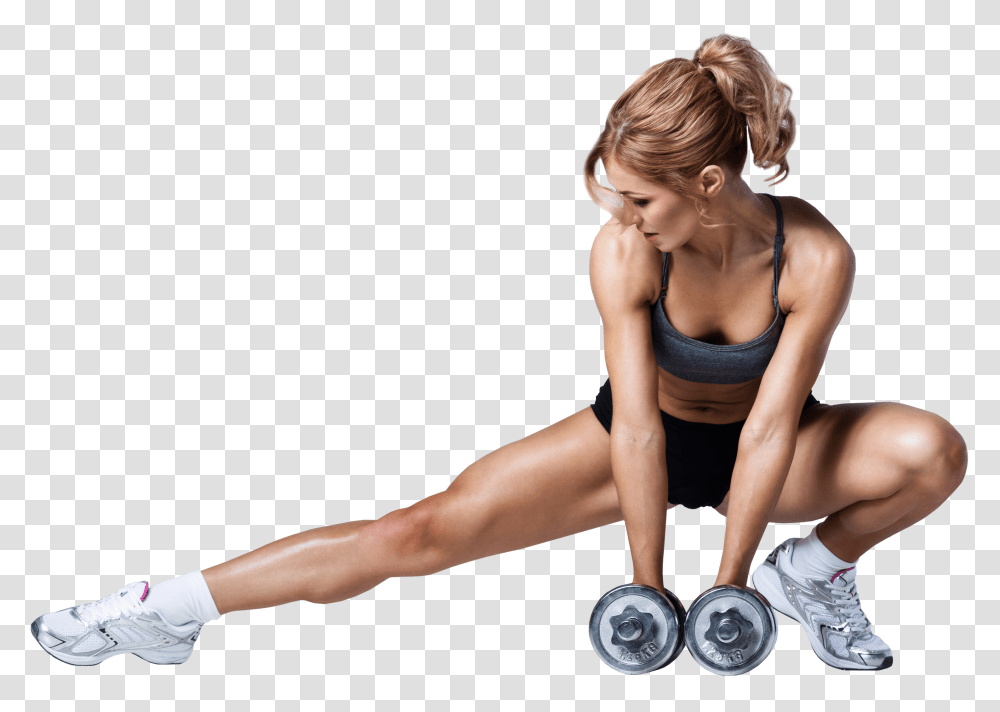 Fitness Woman Working Out, Person, Sport, Lighting, Female Transparent Png