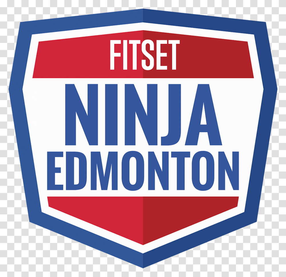Fitset Ninja Edmonton Shield Sign, Label, Logo Transparent Png