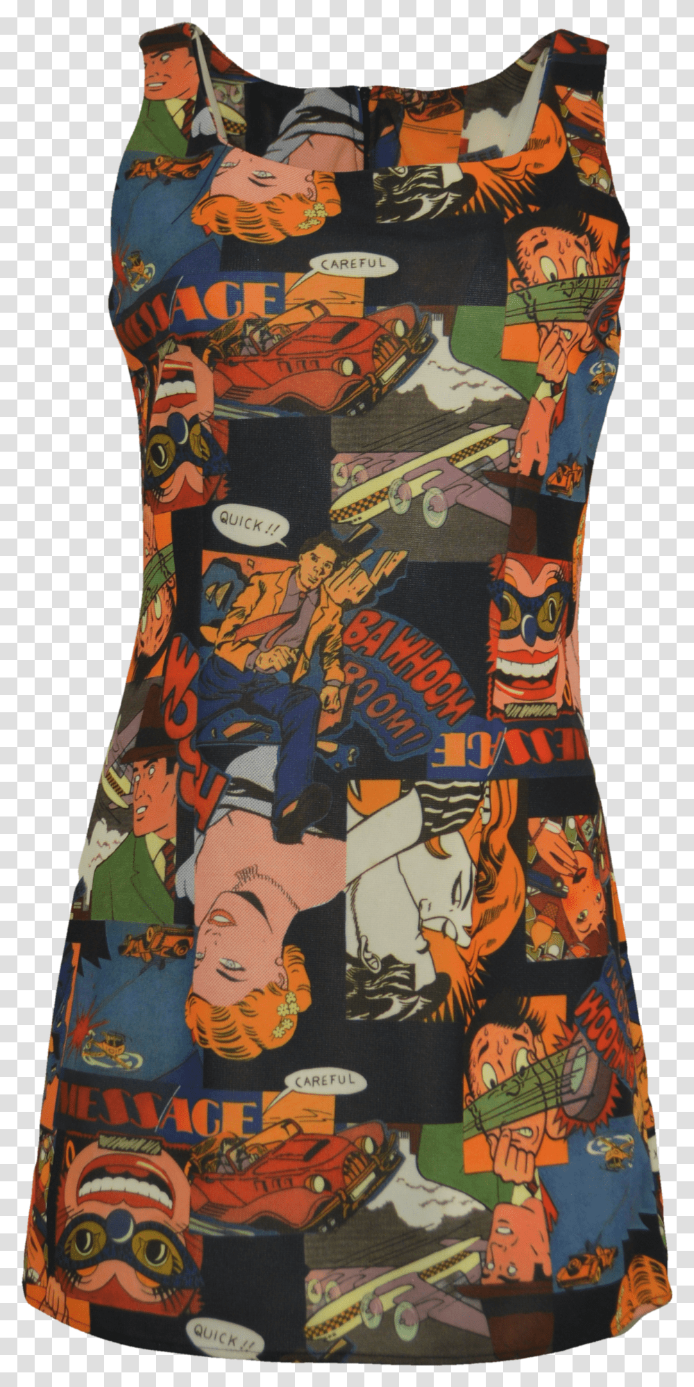 Fitted Comic Book Dress Kiss Transparent Png