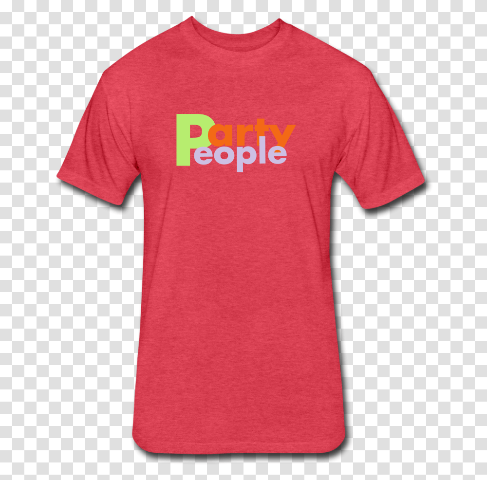 Fitted Cottonpoly T Shirt Party People, Clothing, Apparel, T-Shirt, Person Transparent Png