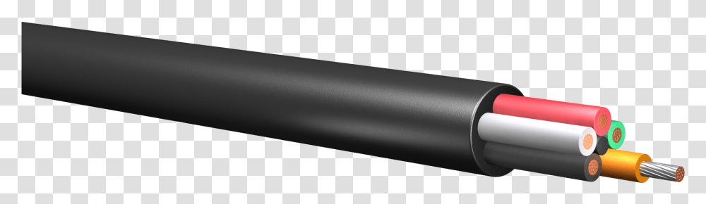 Five Conductor Power Cable Unarmored Cable, Weapon, Weaponry, Cylinder, Torpedo Transparent Png