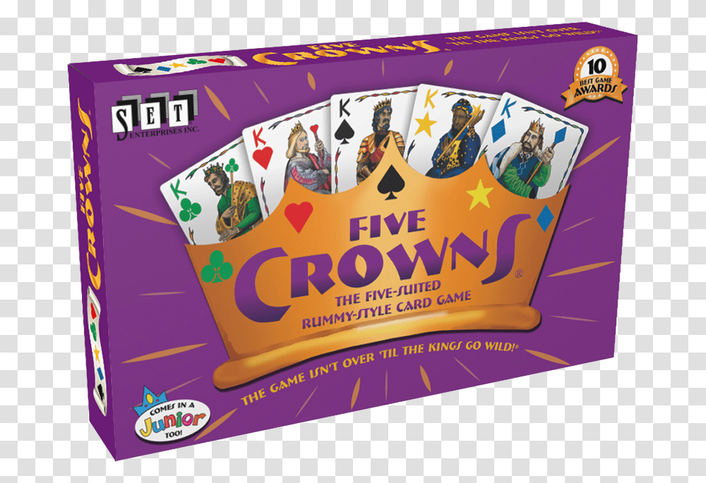 Five Crowns Five Kings Card Game, Advertisement, Poster, Flyer, Paper Transparent Png