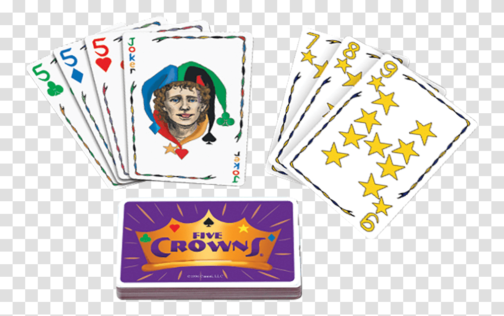 Five Crowns Illustration, Performer, Text, Game, Gambling Transparent Png