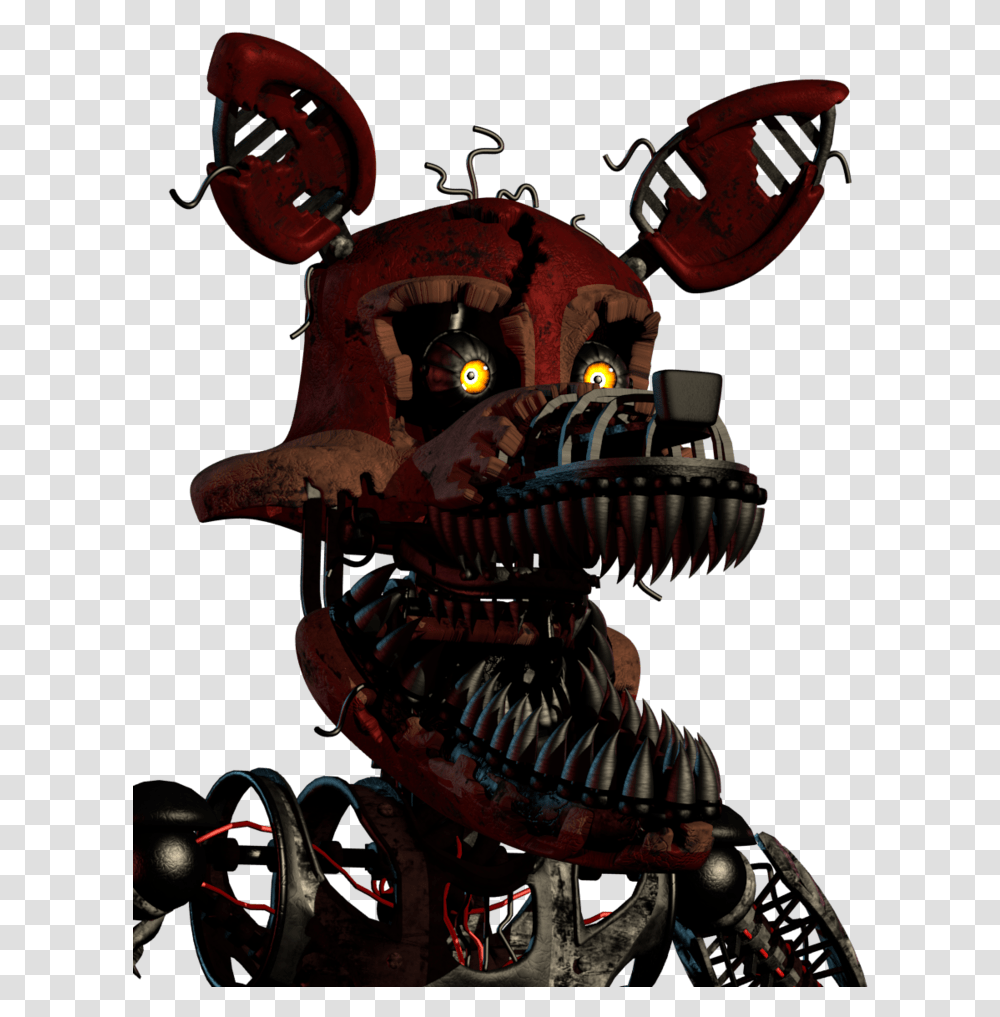 Five Nights At Freddy S 4 Nightmare Jump Scare Nightmare Foxy, Animal, Dinosaur Transparent Png
