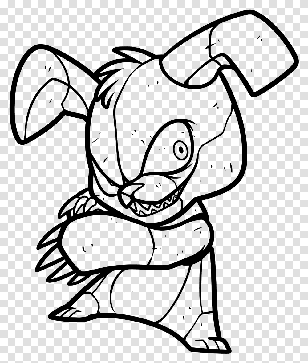 Five Nights At Freddy S Coloring Pages Bonnie Coloring, Silhouette Transparent Png