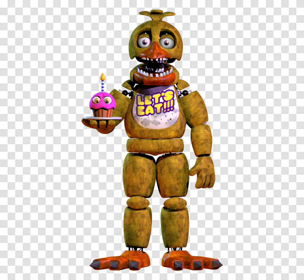 Five Nights At Freddy's 2 Old Freddy, Toy, Figurine, Sweets, Food Transparent Png
