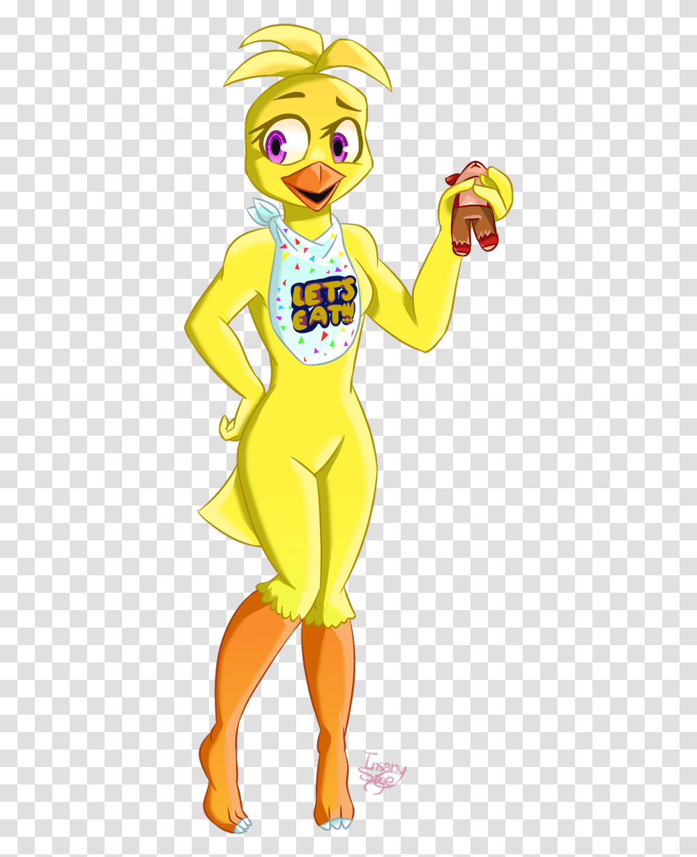 Five Nights At Freddy's Chica Fanart, Animal, Wildlife, Mammal, Gold Transparent Png