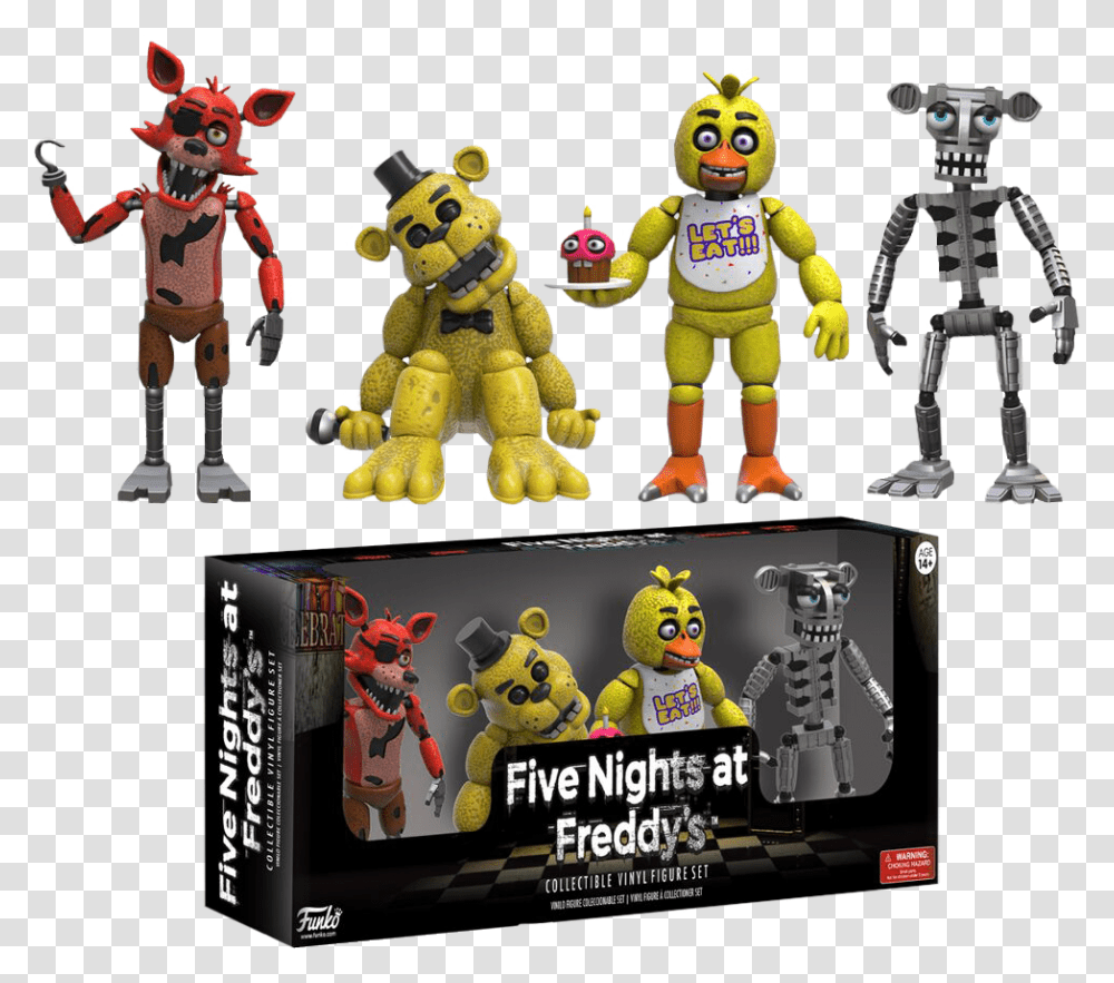 Five Nights At Freddy's Figures, Robot, Person, Human, Toy Transparent Png
