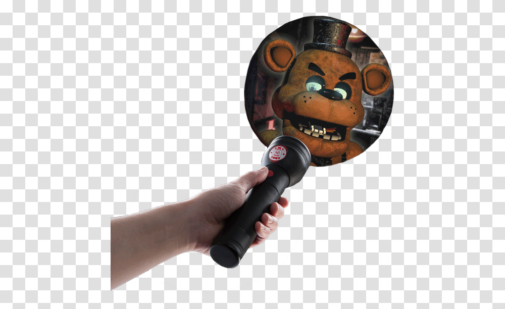 Five Nights At Freddy's Flashlight Nightmare Springtrap, Person, Human, Microphone, Electrical Device Transparent Png
