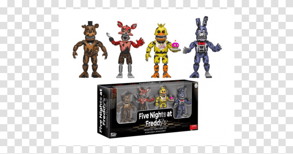 Five Nights At Freddy's Vinyl Figures, Robot, Toy, Person, Human Transparent Png