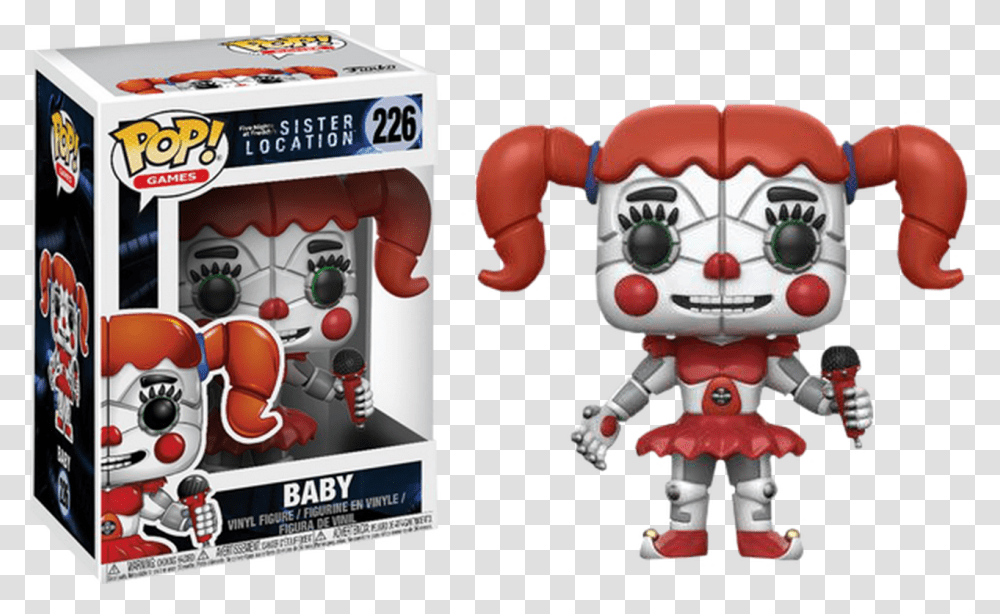 Five Nights At Freddys Funko Pop Fnaf Baby, Toy, Robot Transparent Png