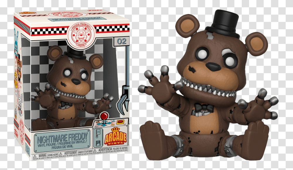 Five Nights At Freddys Nightmare Freddy Pop, Toy, Meal, Food Transparent Png