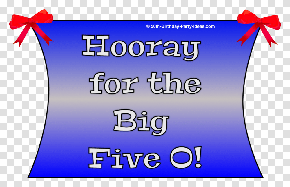 Five O Birthday Banner, Word, Screen, Electronics Transparent Png