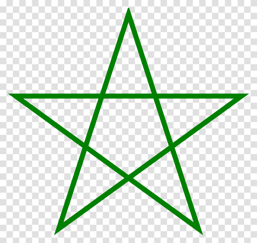 Five Pointed Star Green Five Pointed Star, Bow, Star Symbol Transparent Png
