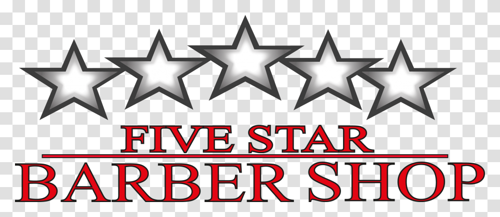 Five Star Barbershop Logo, Lighting, Cross Transparent Png