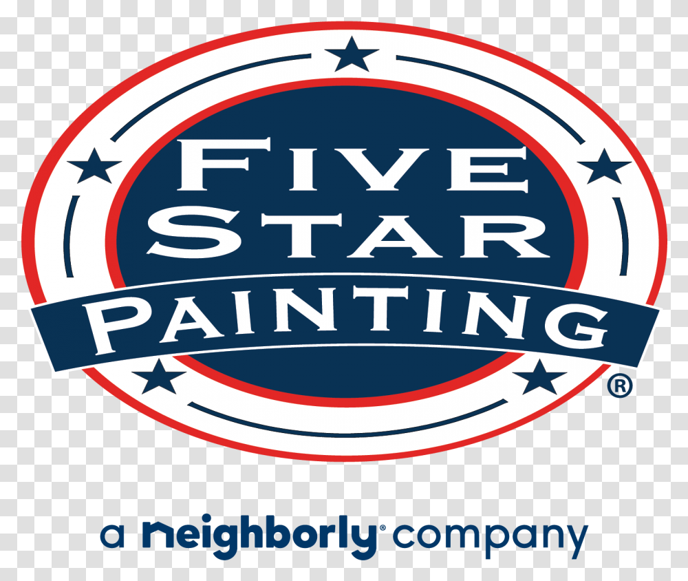 Five Star Painting Of Loudoun Reviews Painting Stripes On Walls, Label, Text, Logo, Symbol Transparent Png