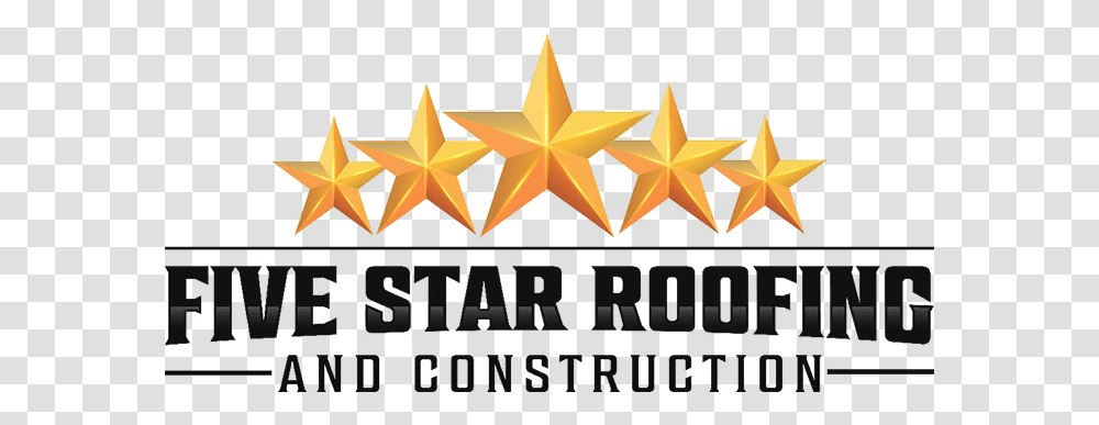 Five Star Roofing Construction Logos, Symbol, Star Symbol, Clothing, Apparel Transparent Png
