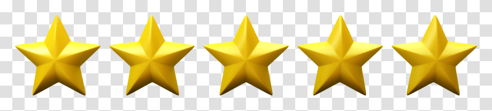 Five Stars In A Row, Star Symbol Transparent Png