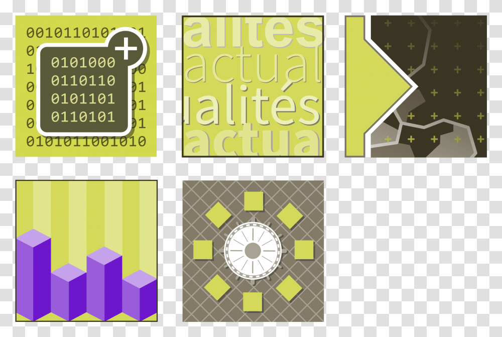 Five Web Square Icons Clip Arts Graphic Design, Clock Tower, Building, Number Transparent Png