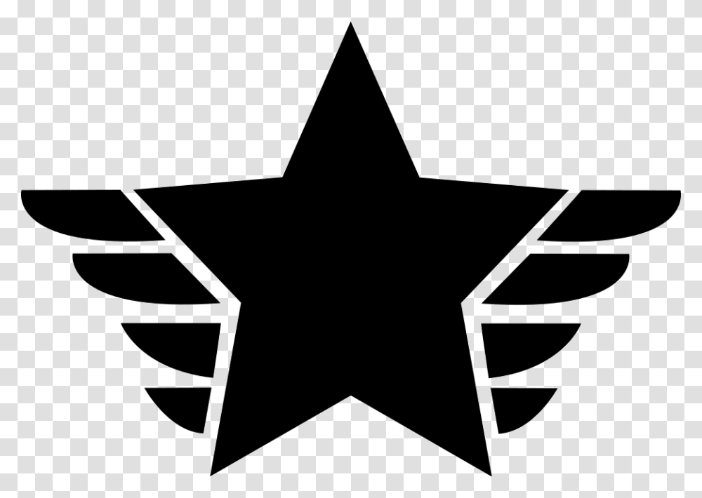 Fivepointed Star Award Symbol Star Awards Black And White, Star Symbol, Cross Transparent Png