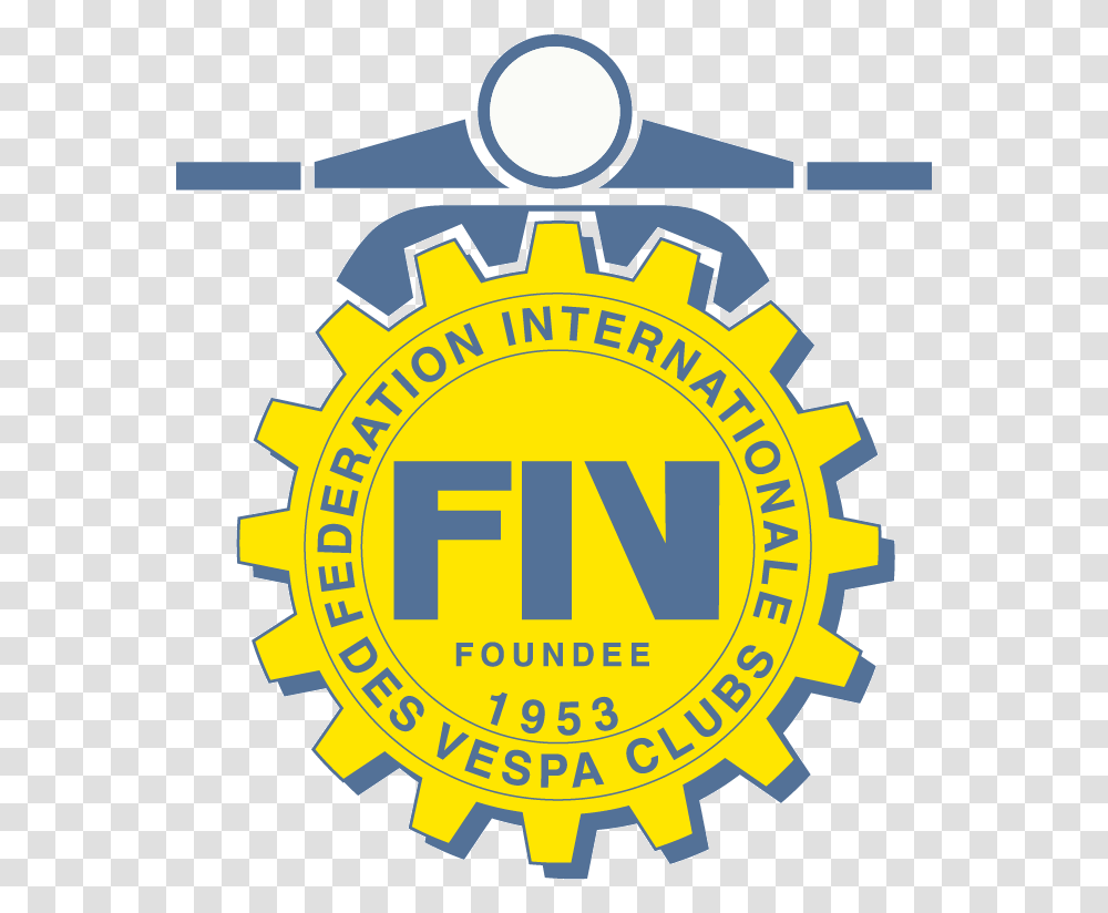 Fivnews Federation Internationale Des Vespa Clubs, Logo, Symbol, Machine, Label Transparent Png