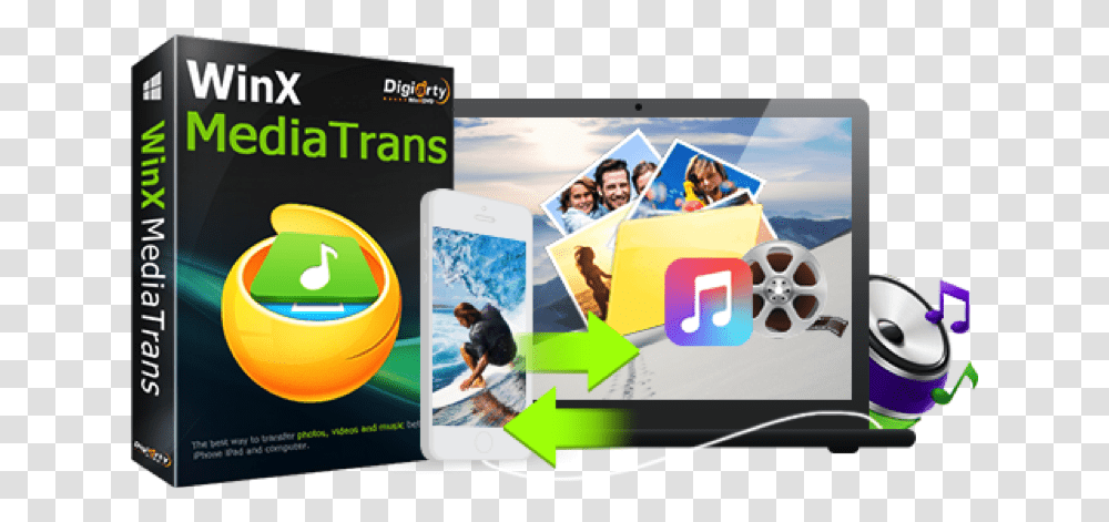 Fix Itunes Transferring Problem Winx Mediatrans Is Your Technology Applications, Person, Electronics, Computer, Phone Transparent Png