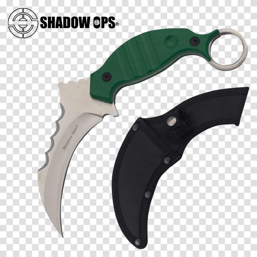 Fixed Blade Karambit Combat Knife With Sheath Panther Combat Knife, Axe, Tool, Weapon, Weaponry Transparent Png