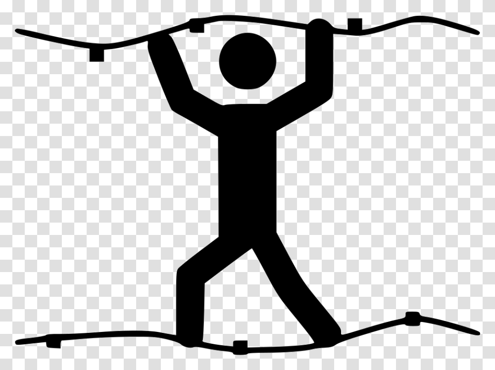 Fixed Rope Route, Stencil, Silhouette, Hand, Pedestrian Transparent Png