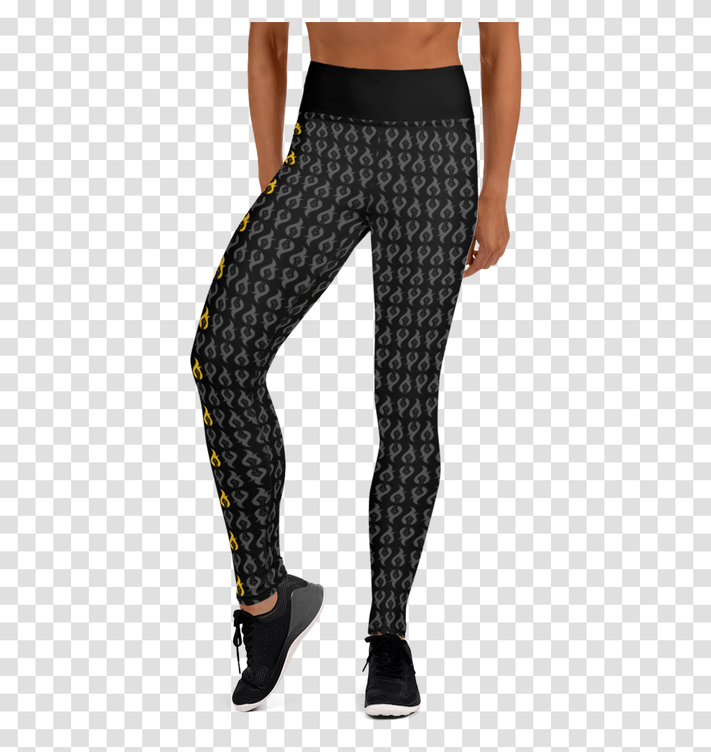 Fiyah Icon Yoga Leggings Leggings, Pants, Clothing, Apparel, Person Transparent Png