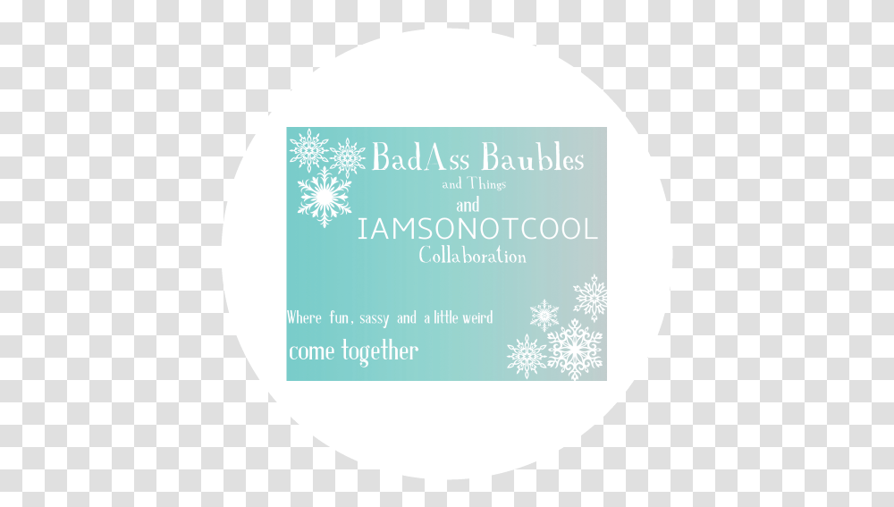 Fl Badassbaubles Circle, Business Card, Paper, Label Transparent Png