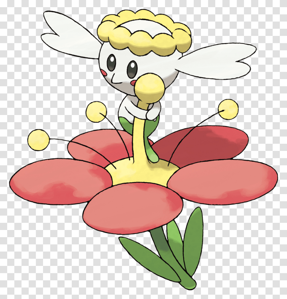 Flabebe Pokemon, Plant, Flower, Blossom, Petal Transparent Png
