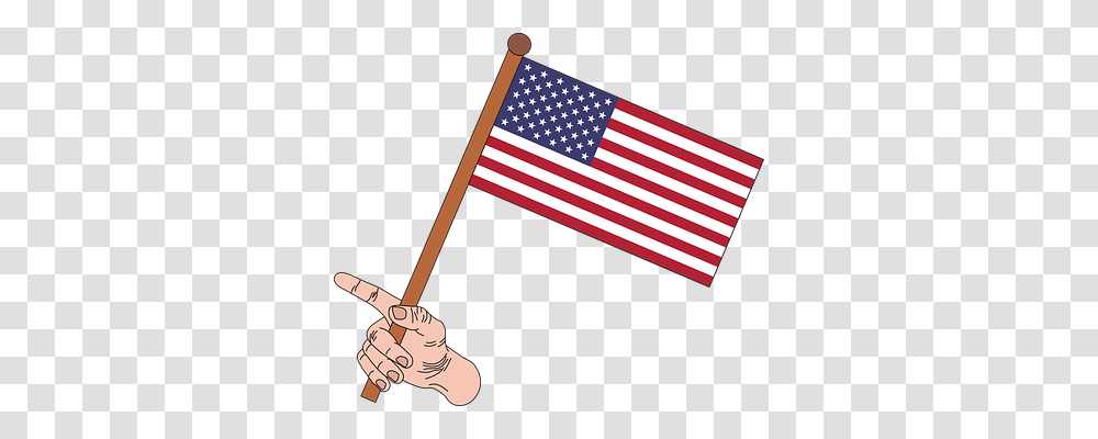 Flag Symbol, American Flag, Hand Transparent Png