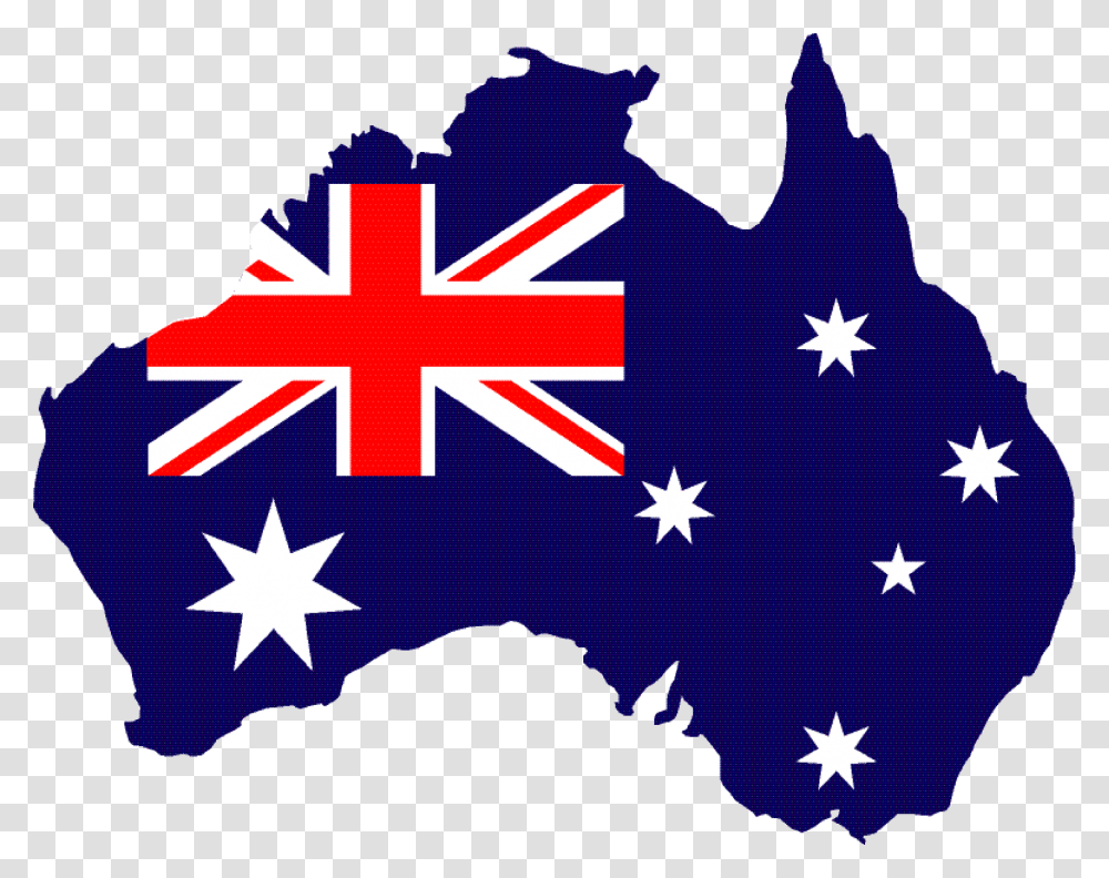Flag Australian Flag In Shape Of Australia, First Aid, Star Symbol Transparent Png