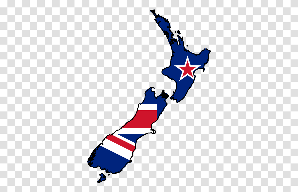 Flag And Map Of New Zealand Hawkes Bay Region New Zealand Map, Symbol, Star Symbol, Person, Human Transparent Png