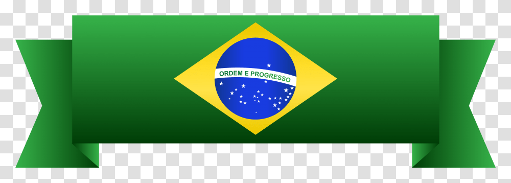 Flag Banner Clipart Brasil Banner, Logo, Lighting Transparent Png