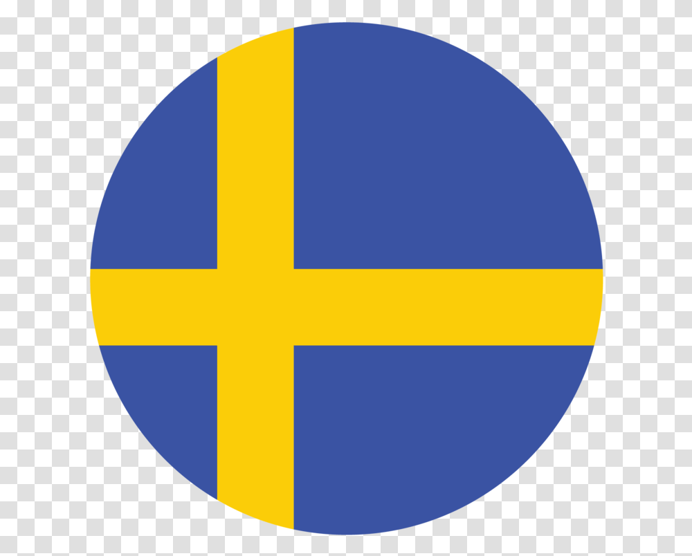 Flag Country Sweden Circle, Sign, Balloon, Road Sign Transparent Png
