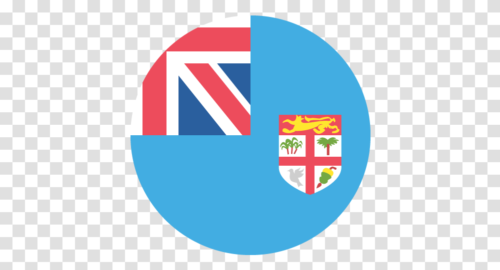 Flag Emoji Icon Fiji Circle Flag, Logo, Symbol, Trademark, Text Transparent Png