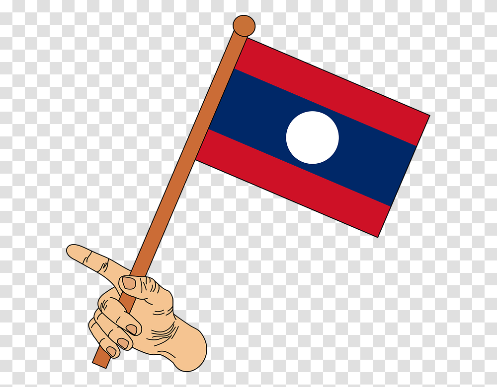 Flag Flag Of Laos Laos The Lao Flag Graphics Nepal Flag Hd, Axe, Tool Transparent Png