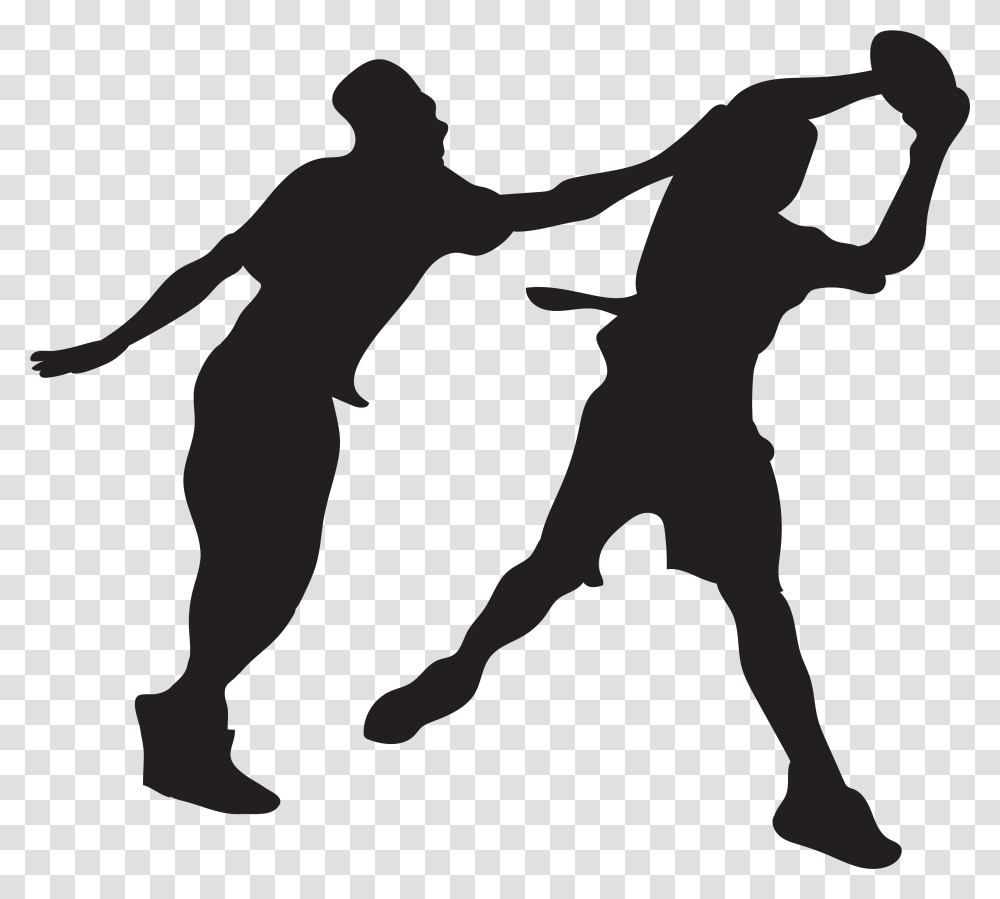 Flag Football Player Clipart, Person, Silhouette, People, Leisure Activities Transparent Png