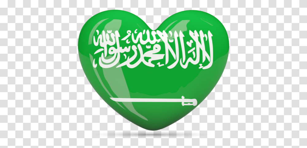 Flag Icon Life Rules Format Mini Saudi Arabia Flag Heart, Ball, Text, Plectrum, Light Transparent Png