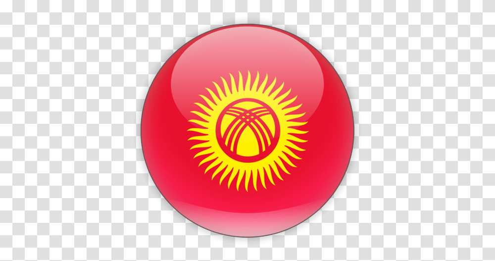 Flag Icon Of Kyrgyzstan At Format Kyrgyzstan Flag Round Icon, Ball, Sport, Sports, Bowling Ball Transparent Png