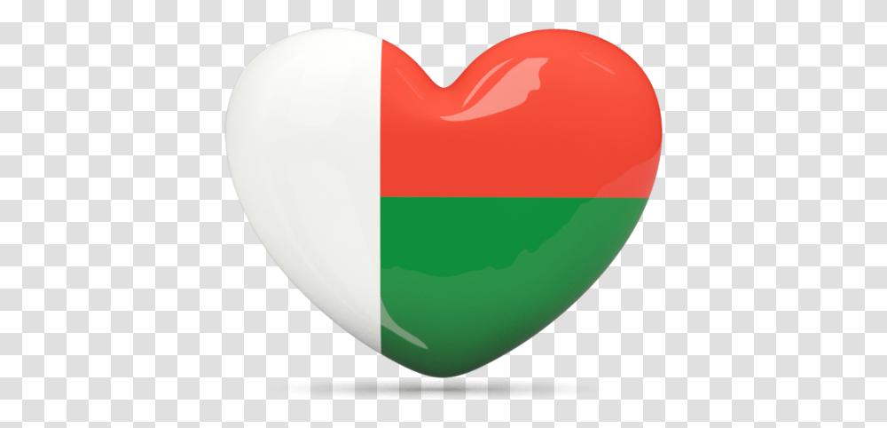 Flag Icon Of Madagascar At Format Heart, Balloon Transparent Png