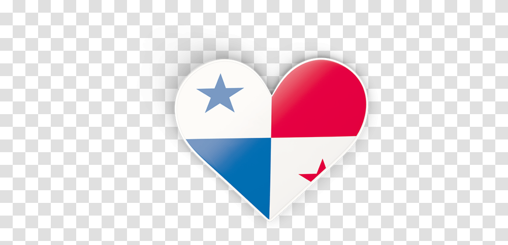 Flag Icon Of Panama At Format Panama Flag Heart, Plectrum, Star Symbol Transparent Png